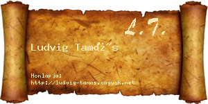Ludvig Tamás névjegykártya