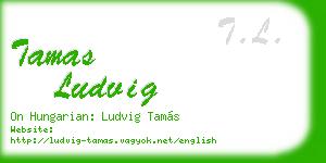 tamas ludvig business card
